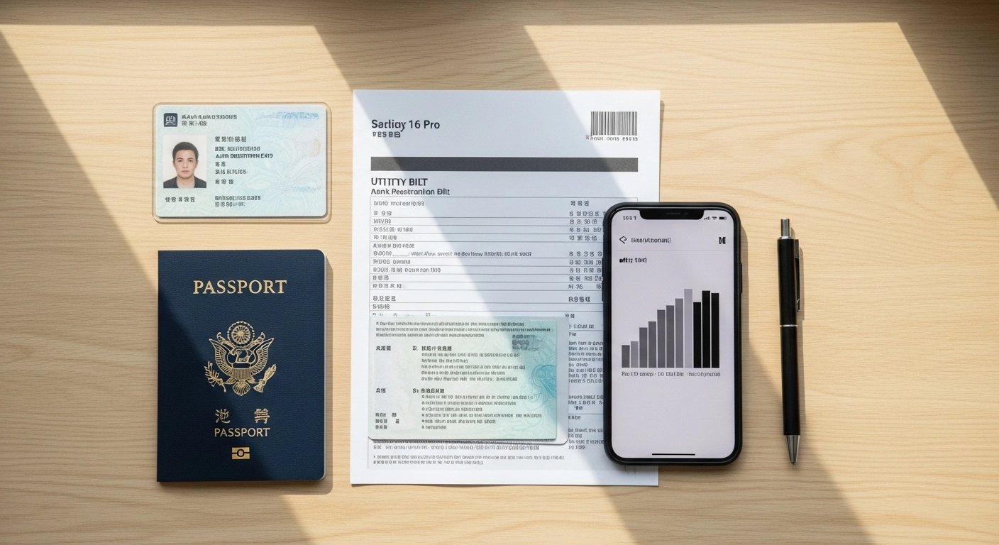 Documents needed for bank account Korea foreigner application including passport and ARC