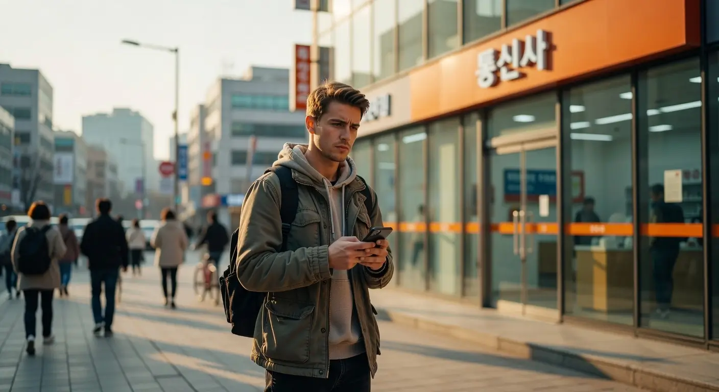 pass app korea foreigners attempting identity verification at Korean carrier store